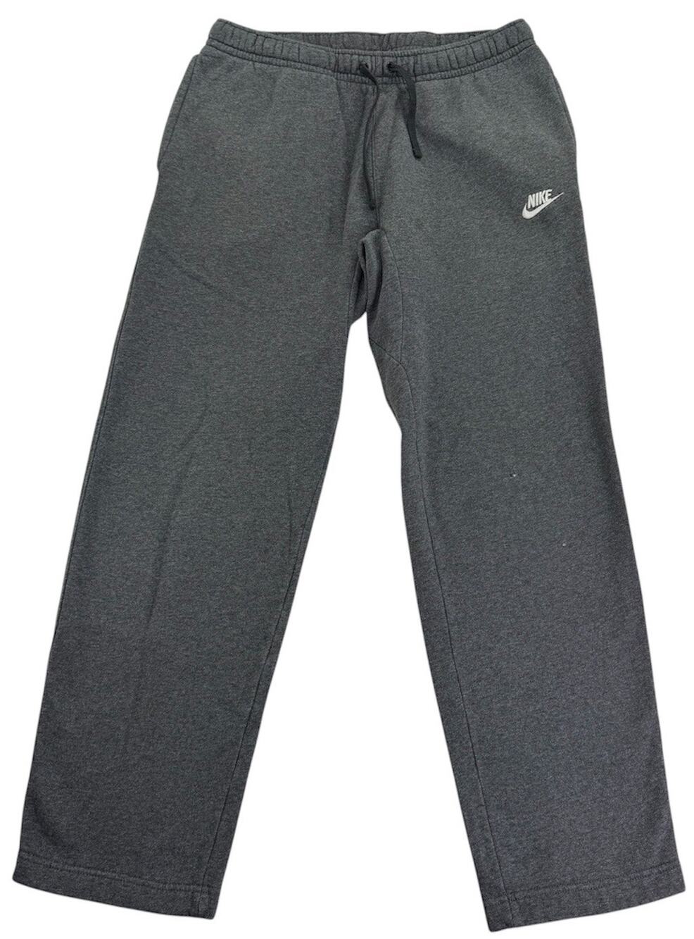 Nike Sportswear Men's Medium Grey Sweatpants Fleece Athletic Swoosh Joggers